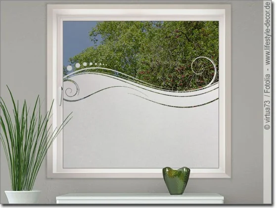 Fensterfolie Sichtschutzfolie Ornament Modern
