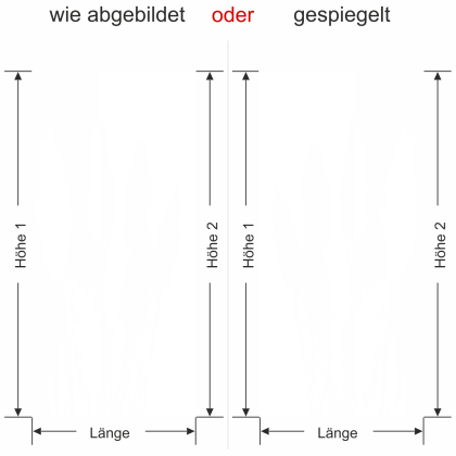 Preview: Sichtschutz Pampasgras - Ansicht Ausrichtung