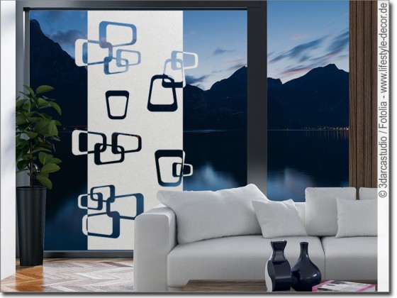 Preview: Sichtschutzfolie Retromuster