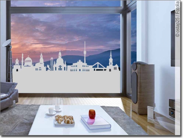 Preview: Sichtschutz Skyline Dresden