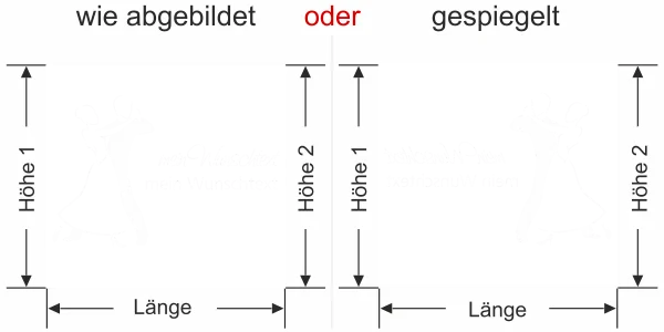 Sichtschutzfolie mit Wunschtext für Tanzschule- Ansicht Ausrichtung mit Farbauswahl Vorschlag 2