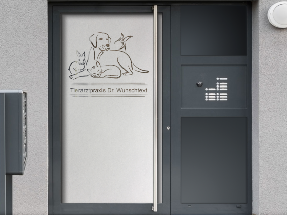 Preview: Sichtschutzfolie Tierarzt