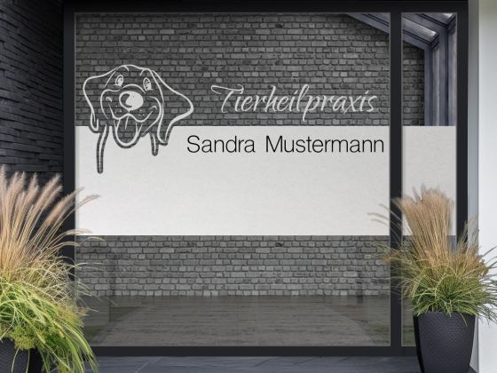 Preview: Sichtschutzfolie Tierheilpraxis