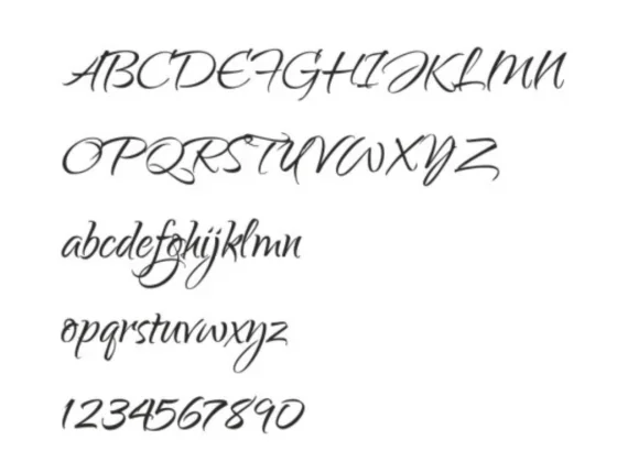 Sichtschutzfolie mit Wunschtext für Tierarzt - Ansicht Alphabet 1.Zeile