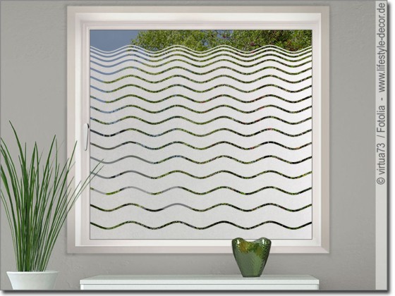 Preview: Sichtschutzfolie Verlauf mit Wellen Preview: Sichtschutzfolie Verlauf mit Wellen