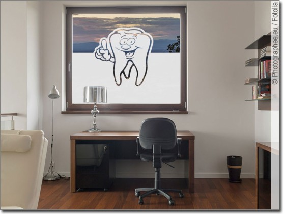 Preview: Sichtschutzfolie Zahnarzt