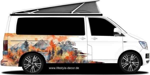 Preview: Sonnenuntergang in den Bergen (in 8 Varianten erhältlich)