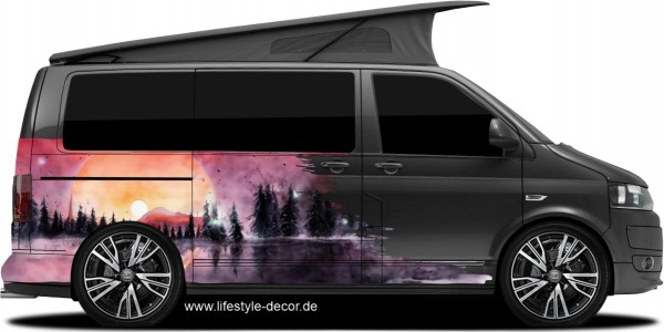 Preview: Sonnenuntergang in den Bergen (in 8 Varianten erhältlich)