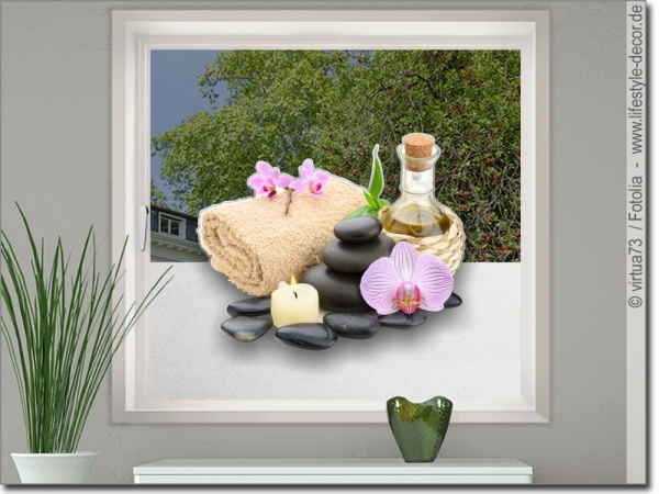 Preview: Basaltsteine und Orchidee