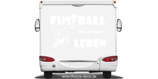 Sprüche fürs Auto Fussball ist mein Leben