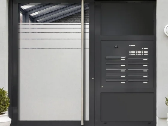 Streifen Folie Sichtschutz für Gewerbe