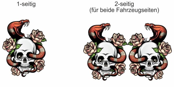 Preview: Totenkopf und Schlange Autodesign