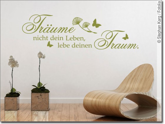 Wandtattoo Träume nicht dein Leben Schöner Wandspruch