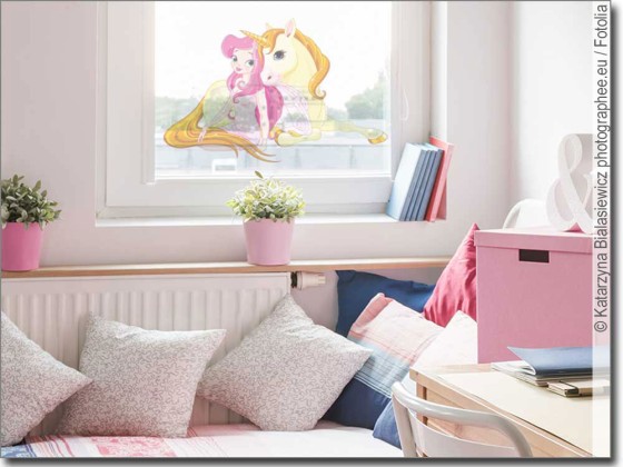 Preview: Kindermotiv Einhorn und Fee Preview: Kindermotiv Einhorn und Fee
