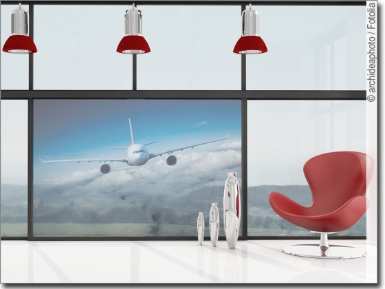 Preview: Glasfoto Flugzeug Preview: Glasfoto Flugzeug