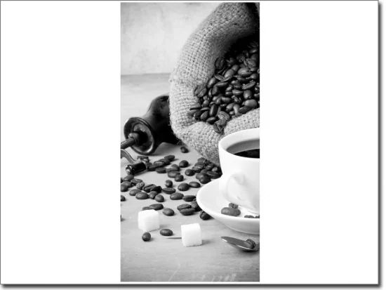 Türaufkleber als Foto Kaffee