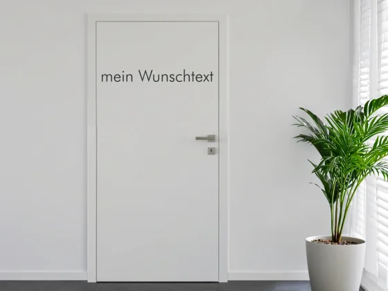 Türbeschriftung Wunschtext | 22