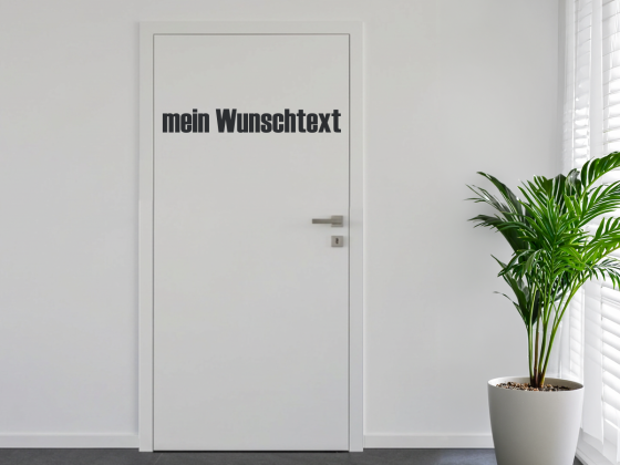 Türbeschriftung Wunschtext | 28