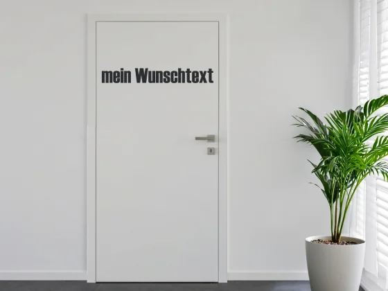 Türbeschriftung Wunschtext | 28