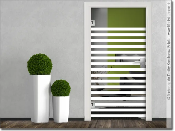 Türdekorfolie Streifen 5/5 cm