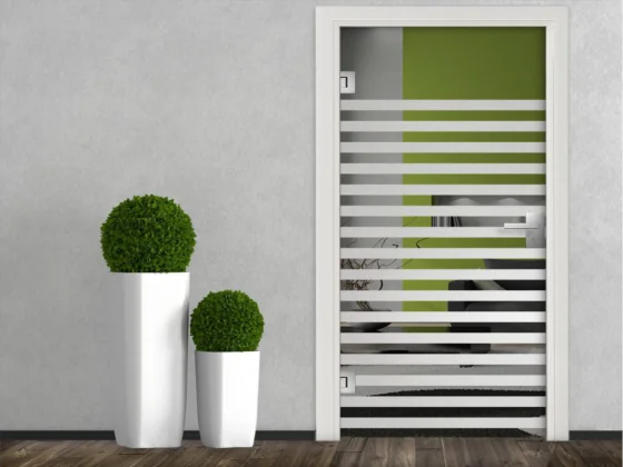 Türdekorfolie Streifen 5/5 cm