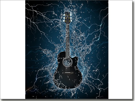 Preview: Türposter E-Gitarre