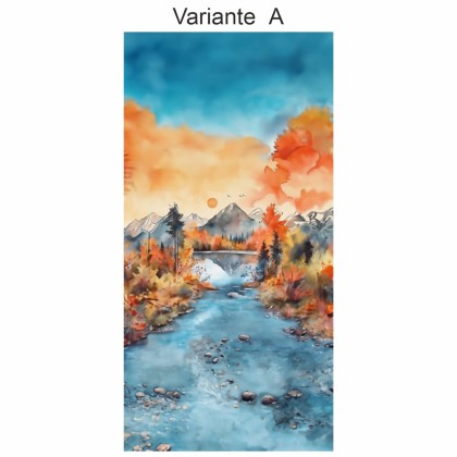 Preview: Türposter Aquarelle Landschaft (in 7 Varianten erhältlich)