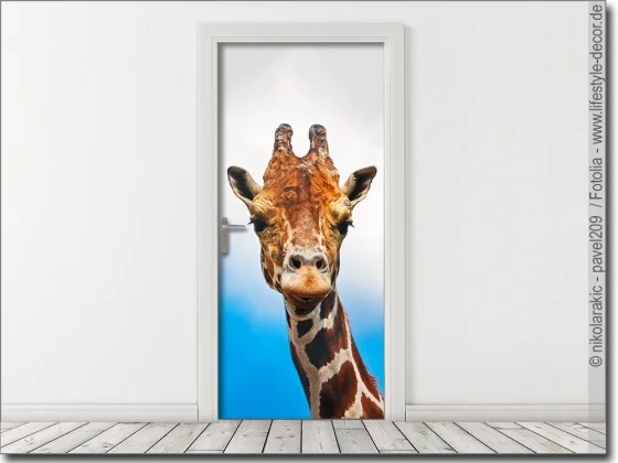 Türposter Giraffe