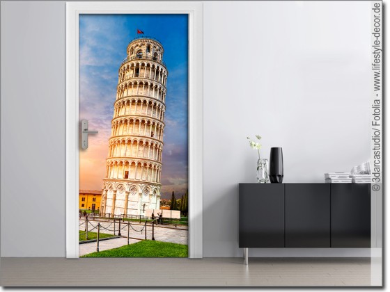 Preview: Türposter Schiefer Turm von Pisa