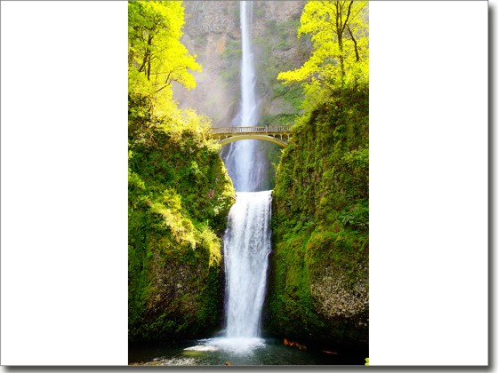 Preview: Türtapete Brücke und Wasserfall Preview: Türtapete Brücke und Wasserfall