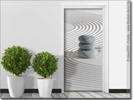 Preview: Türtapete Wellness Steine Preview: Türtapete Wellness Steine