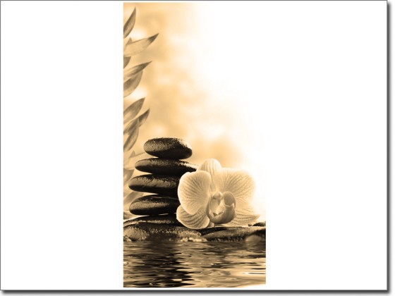 Preview: Türfolie Steine Orchidee Preview: Türfolie Steine Orchidee