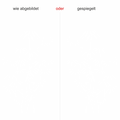 Preview: Wandtattoo mit Asia Bambus - Ansicht Ausrichtung und Farbauswahl