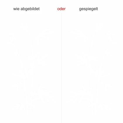 Wandtattoo mit Bambusstrauch - Ansicht Ausrichtung und Farbauswahl