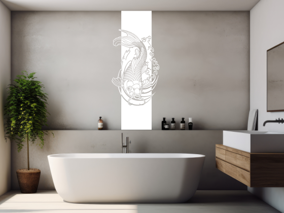 Preview: Wandaufkleber Banner Koi