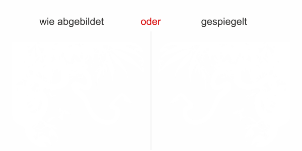 Wandtattoo mit Dschungel - Ansicht Ausrichtung und Farbauswahl