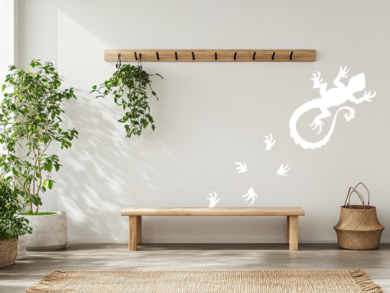 Preview: Wandaufkleber Echse