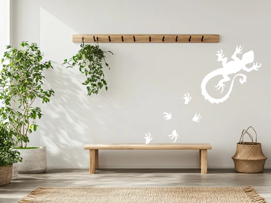 Wandaufkleber Echse