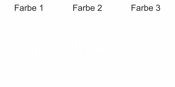 Farbiges Wandtattoo Flower Ornament - Ansicht Farbauswahl