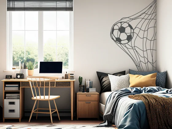 Wandtattoo mit Fußball Motiv