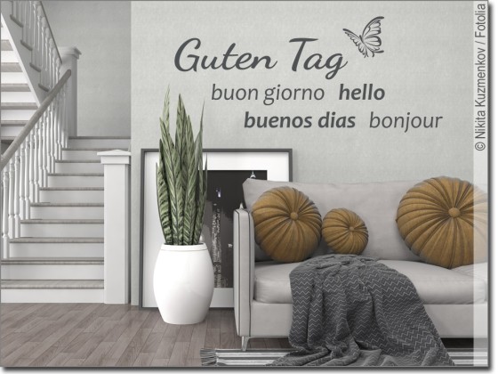 Preview: Wandtattoo Worte Guten Tag