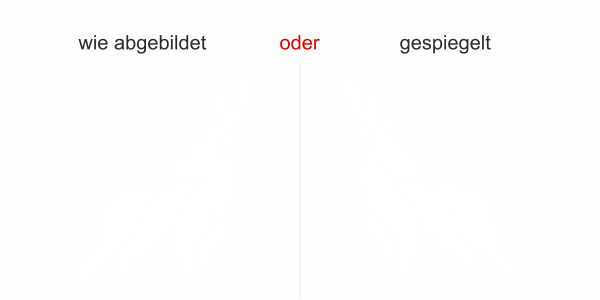 Preview: Wandaufkleber Hirsch