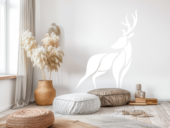 Preview: Wandaufkleber Hirsch