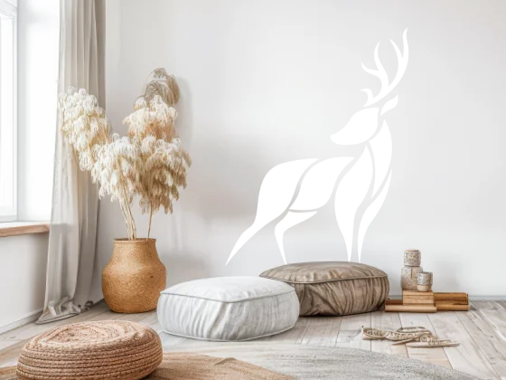 Wandaufkleber Hirsch