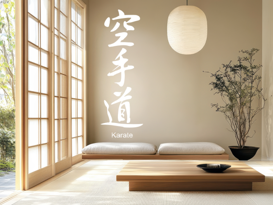 Preview: Wandaufkleber Karate Japanisches Zeichen