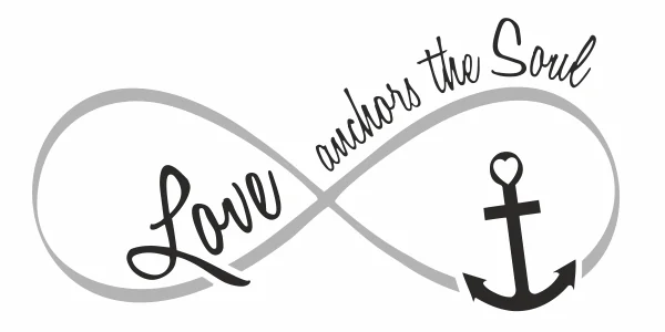 Wandtattoo Love anchors the soul Wandtattoo Love anchors the soul