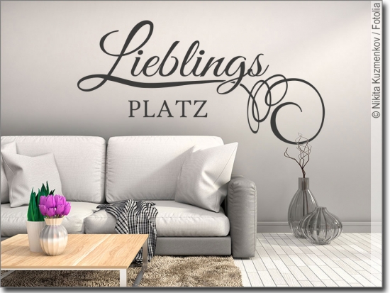 Preview: Wandaufkleber Mein Lieblingsplatz