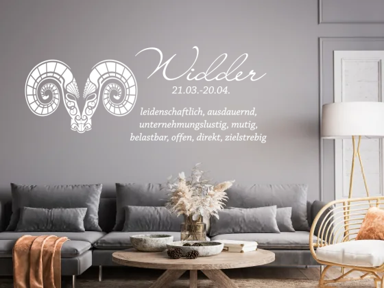 Wandaufkleber Sternzeichen Widder