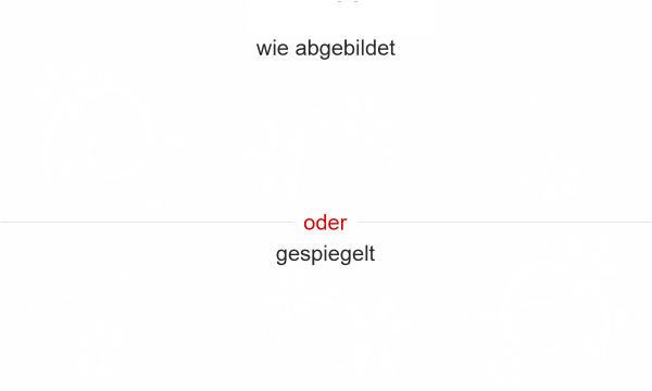 Preview: Wandtattoo Stilvolle Rankenpracht Preview: Wandtattoo mit fantasievollem Blumenornament - Ansicht Ausrichtung und Farbauswahl