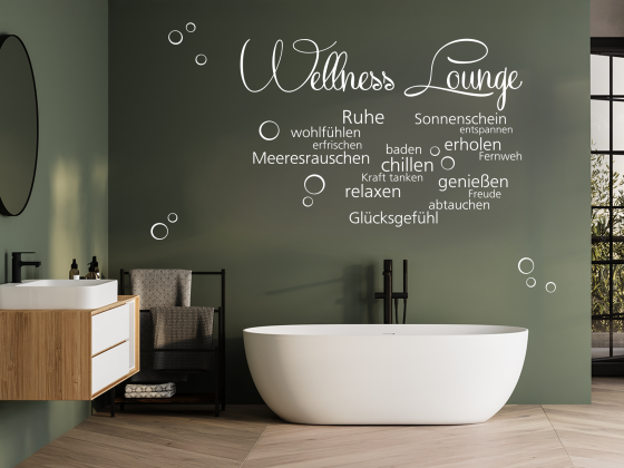 Preview: Wandaufkleber Wellness Lounge